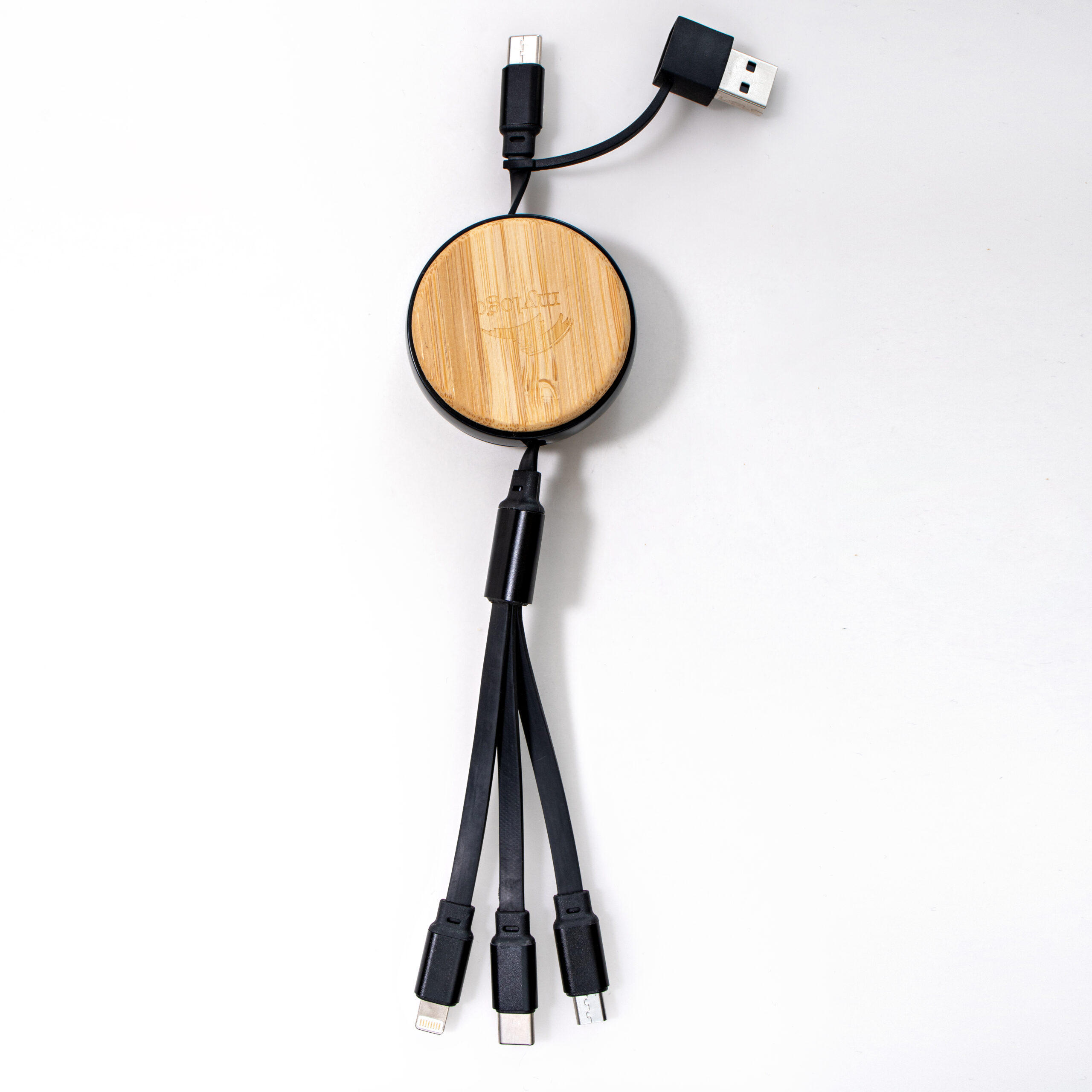 6 in 1 ECO Friendly Retractable Charger Cord Reel (SL6116A-F03) - Image 2