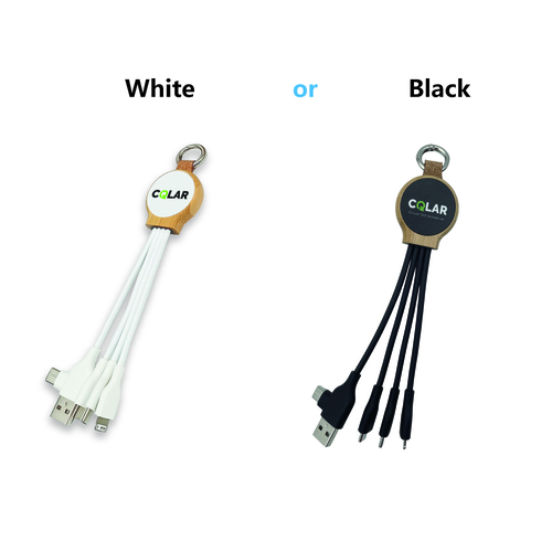 CQLAR Short Bamboo Charging Cable - Image 5